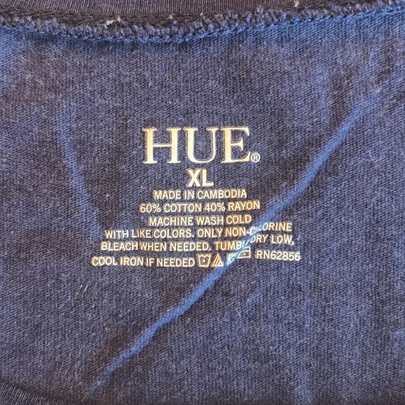 Hue brand pajama set with shirt and pants. Women’s XL. Gently used. - Picture 5 of 5